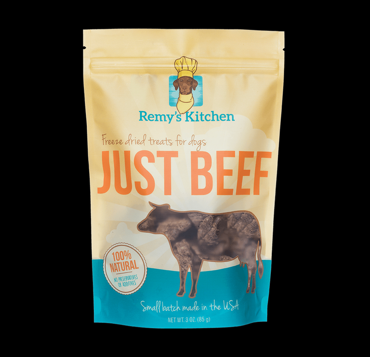 Remy's Kitchen Freeze Dried Treats for Dogs & Cats Just Beef
