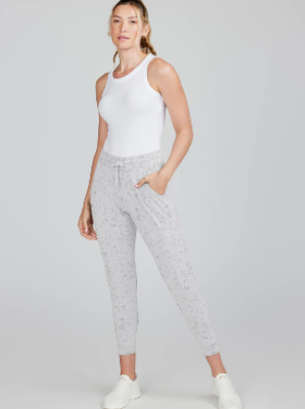 Tasc Varsity Jogger - Light Gray Texture