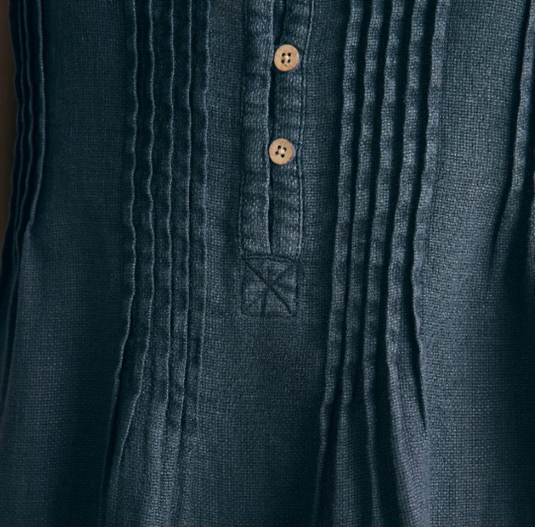 Faherty Isha Dress - Washed Black