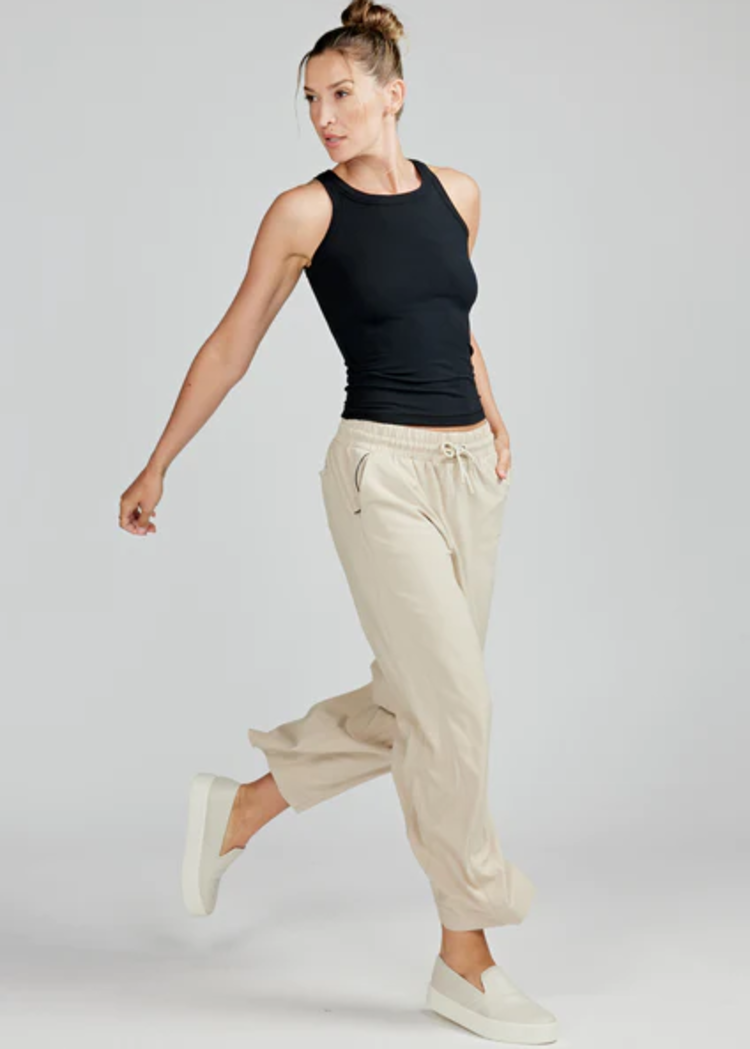 Tasc Weekend Wide Leg Pant 25in - Light Stone