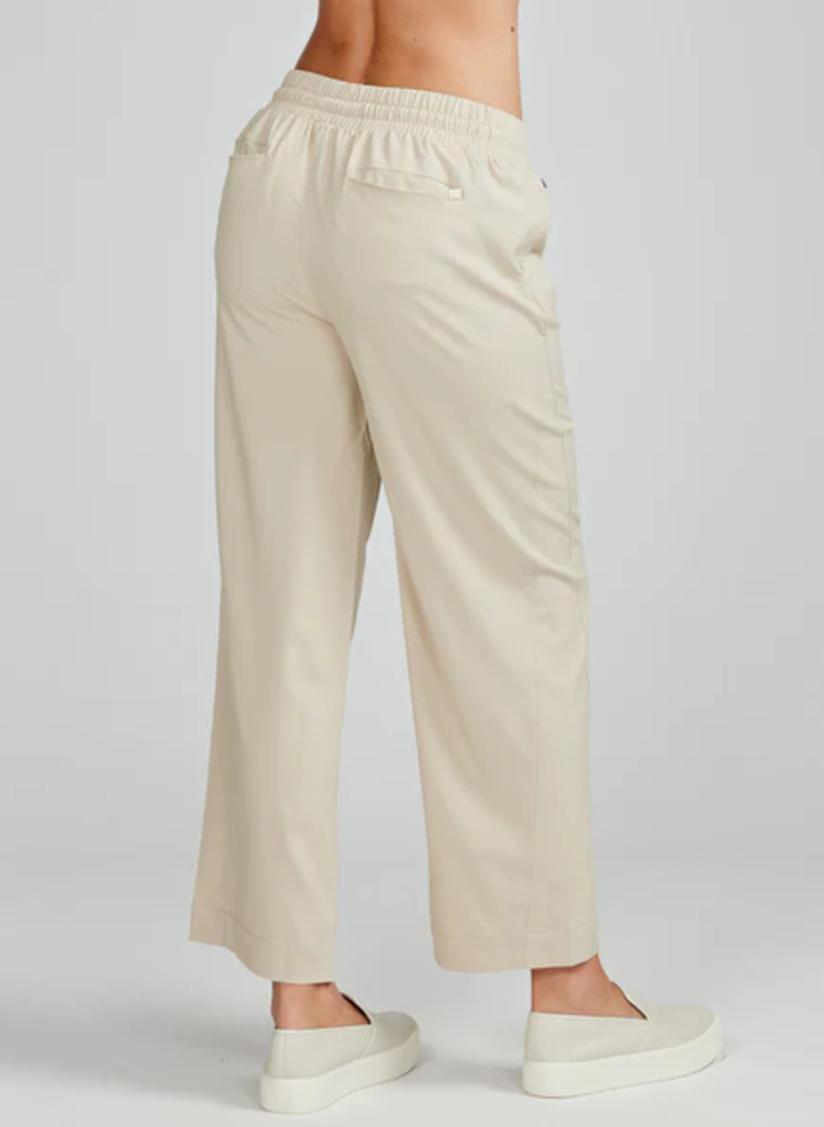 Tasc Weekend Wide Leg Pant 25in - Light Stone