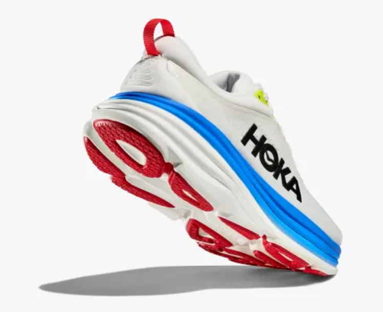 HOKA M Bondi 8 - Blanc De Blanc/Virtual Blue- Final Sale: No Exchanges or Returns