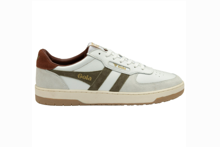 Gola M Hawk Sneakers - White/Khaki/Rust
