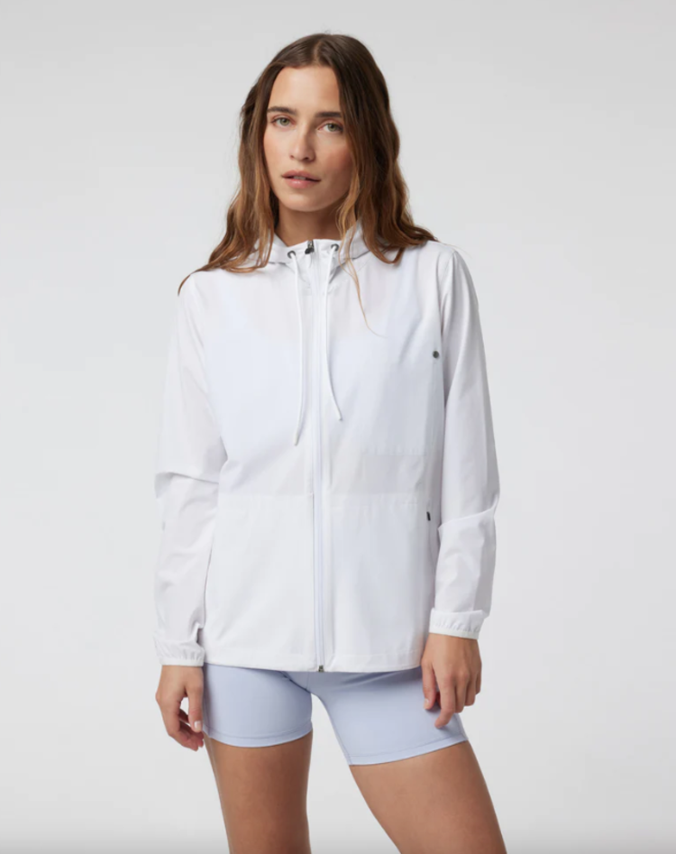 Vuori W Outdoor Trainer Shell- White Linen Textur