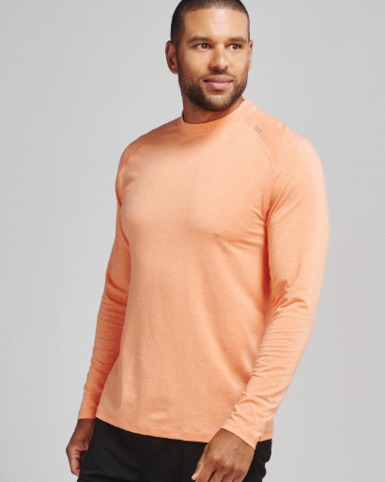 Tasc Carrollton Long Sleeve Fitness - Apricot Crush Heather