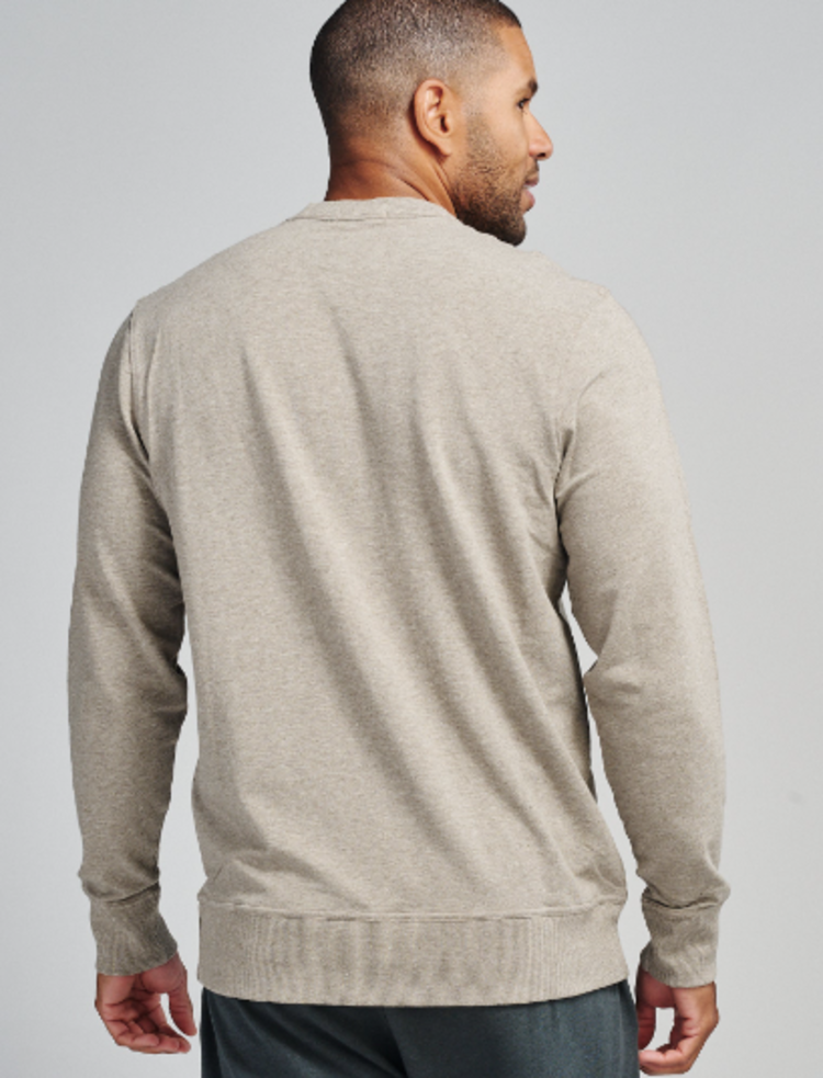 Tasc M Varsity Sweatshirt - Gray Oak Heather