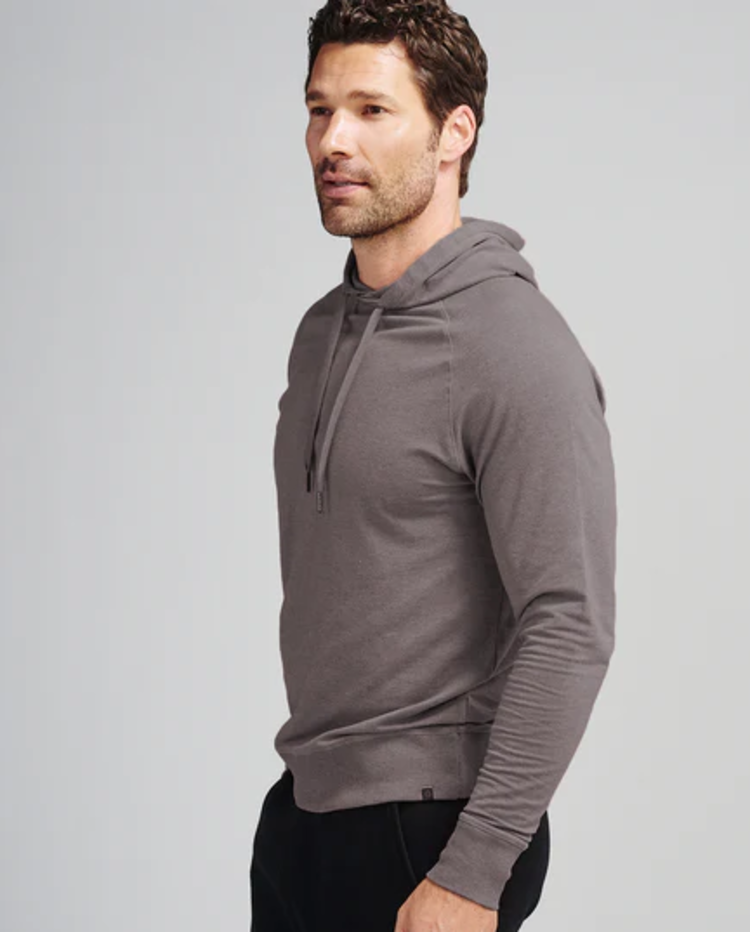 Tasc M Varsity Hoodie - Stone Gray