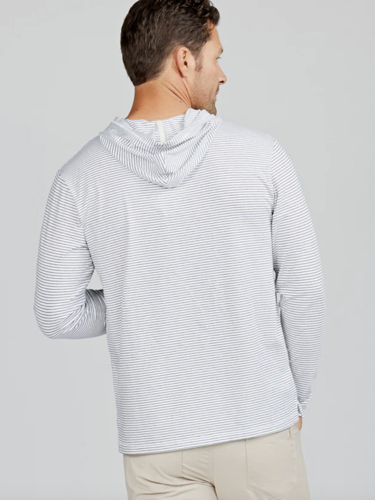 Tasc Seaside Pocket Hoodie - White/Classic Navy