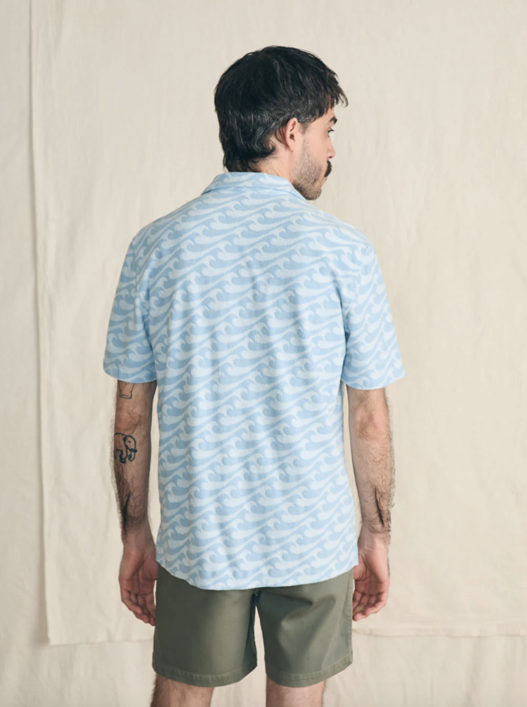 Faherty SS Cabana Towel Terry Shirt - Endless Peaks
