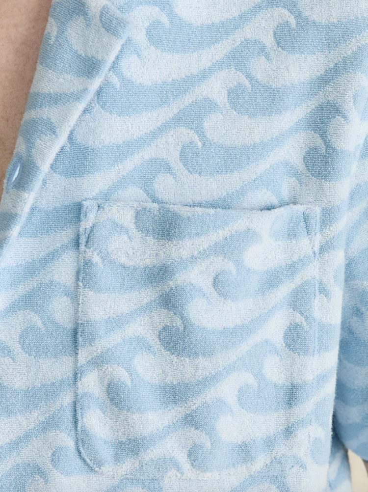 Faherty SS Cabana Towel Terry Shirt - Endless Peaks