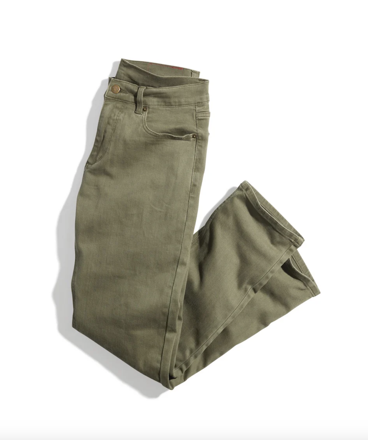Marine Layer 5 Pocket Twill Pant Athletic Fit - Khaki