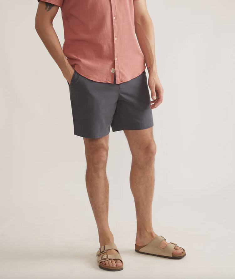 Marine Layer Breeze Chino Short 7" - India Ink