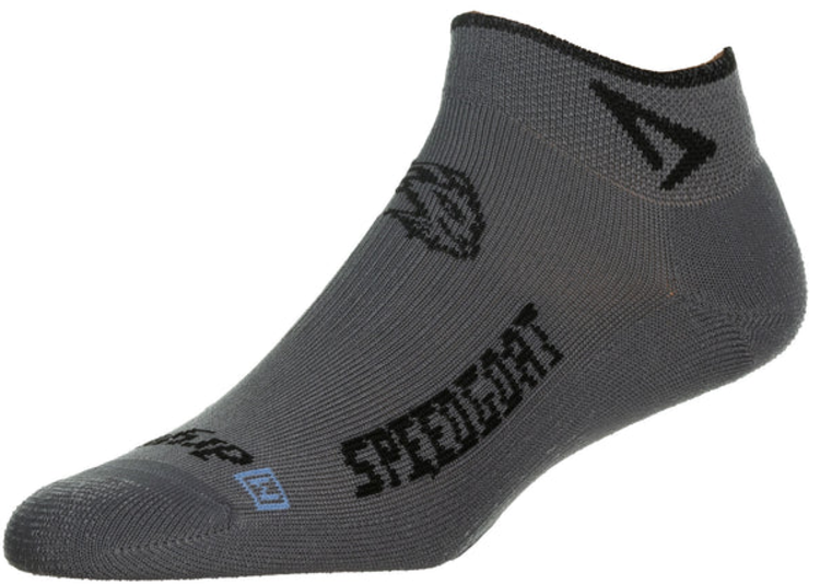 Drymax Lite Trail Run Speedgoat - Mini Crew - Dark Gray/Black