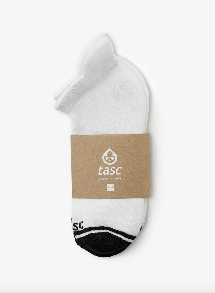Tasc Tabbed Sock 2-Pack - White