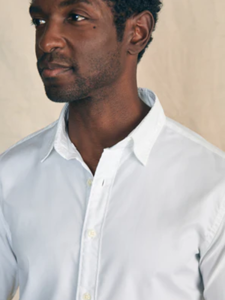 Faherty The Movement Shirt - Cloud White