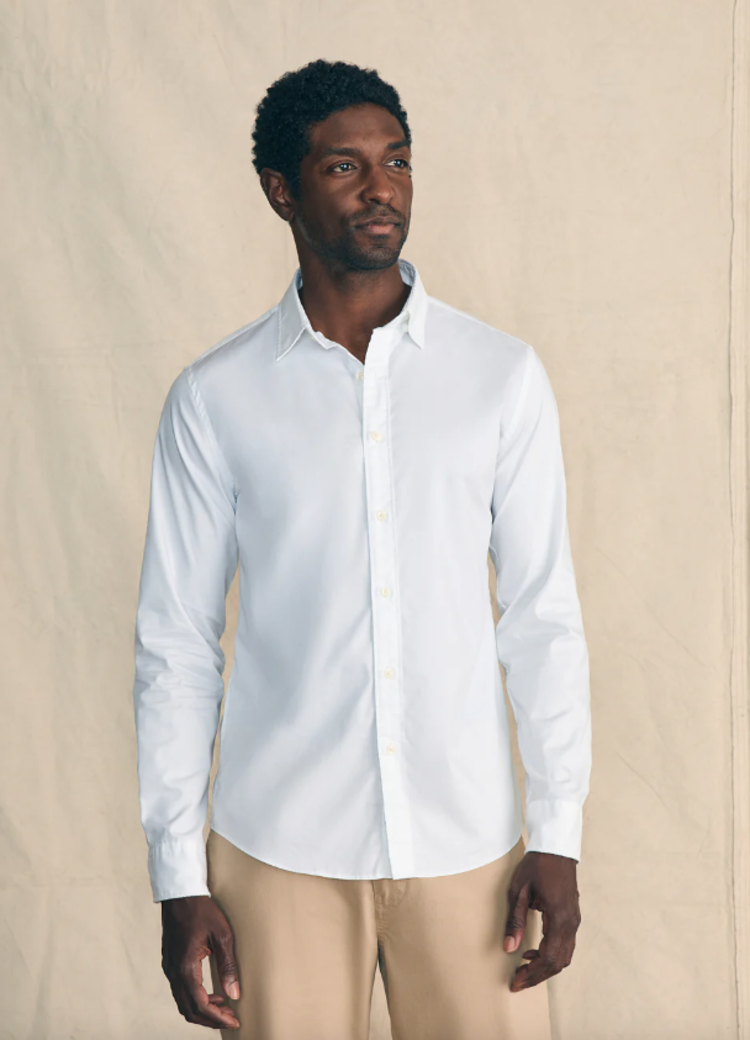 Faherty The Movement Shirt - Cloud White