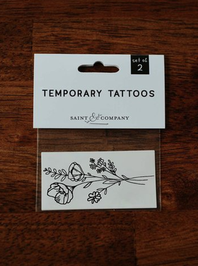 Saint & Company Wildflower Temp Tattoos