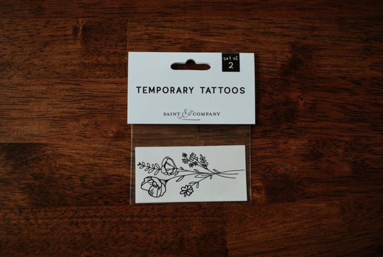 Saint & Company Wildflower Temp Tattoos