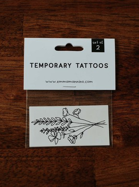 Saint & Company Mountainside Florals Temp Tattoos
