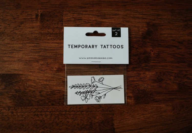 Saint & Company Mountainside Florals Temp Tattoos