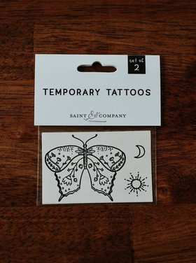 Saint & Company Butterfly, Sun & Moon Temp Tattoos