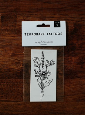 Saint & Company Meadow Flora Temp Tattoos
