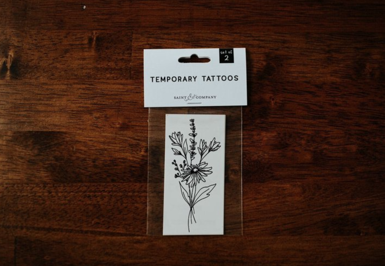 Saint & Company Meadow Flora Temp Tattoos