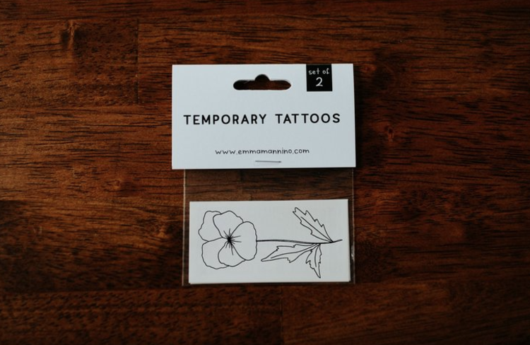 Saint & Company Birth Flower Tattoo-