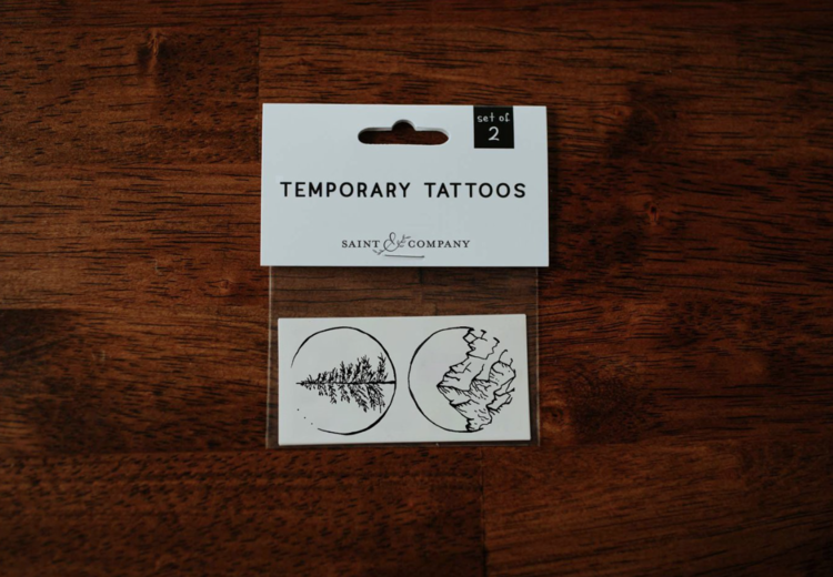 Saint & Company Mountains & Trees Temp Tattoos
