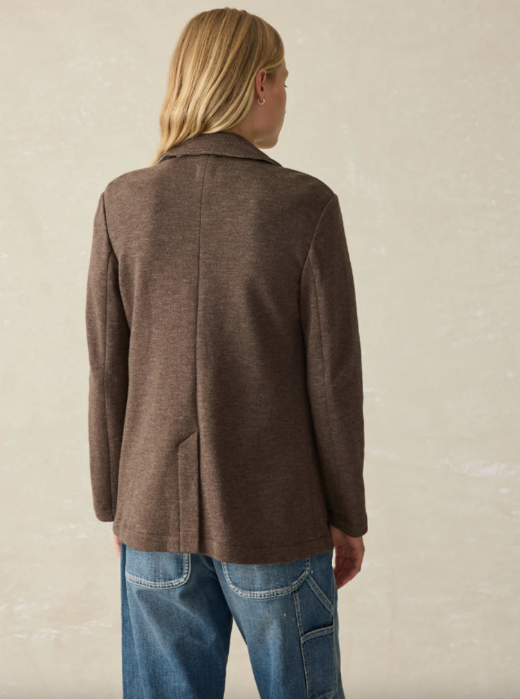 Faherty W Inlet Blazer - Deep Brown Heather
