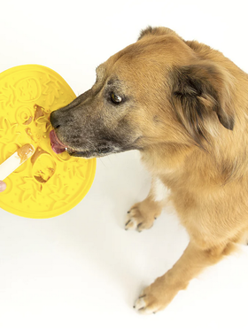 P.L.A.Y ZoomieRex Lick Mat - Pineapple - Large