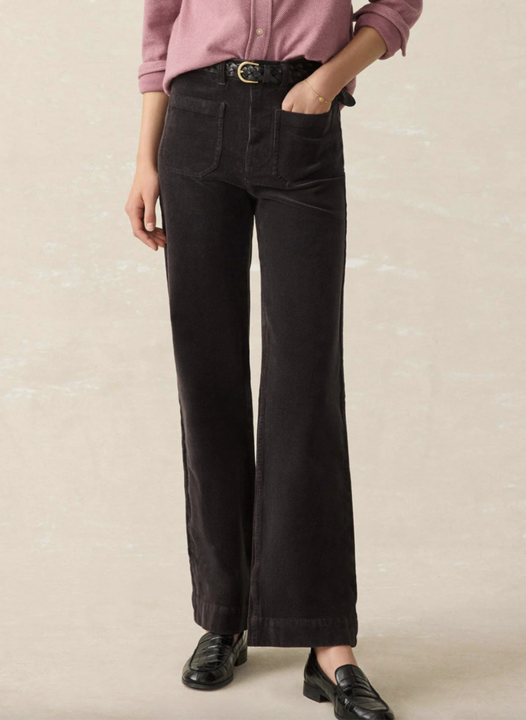 Faherty Softstretch Cord Flare - Espresso