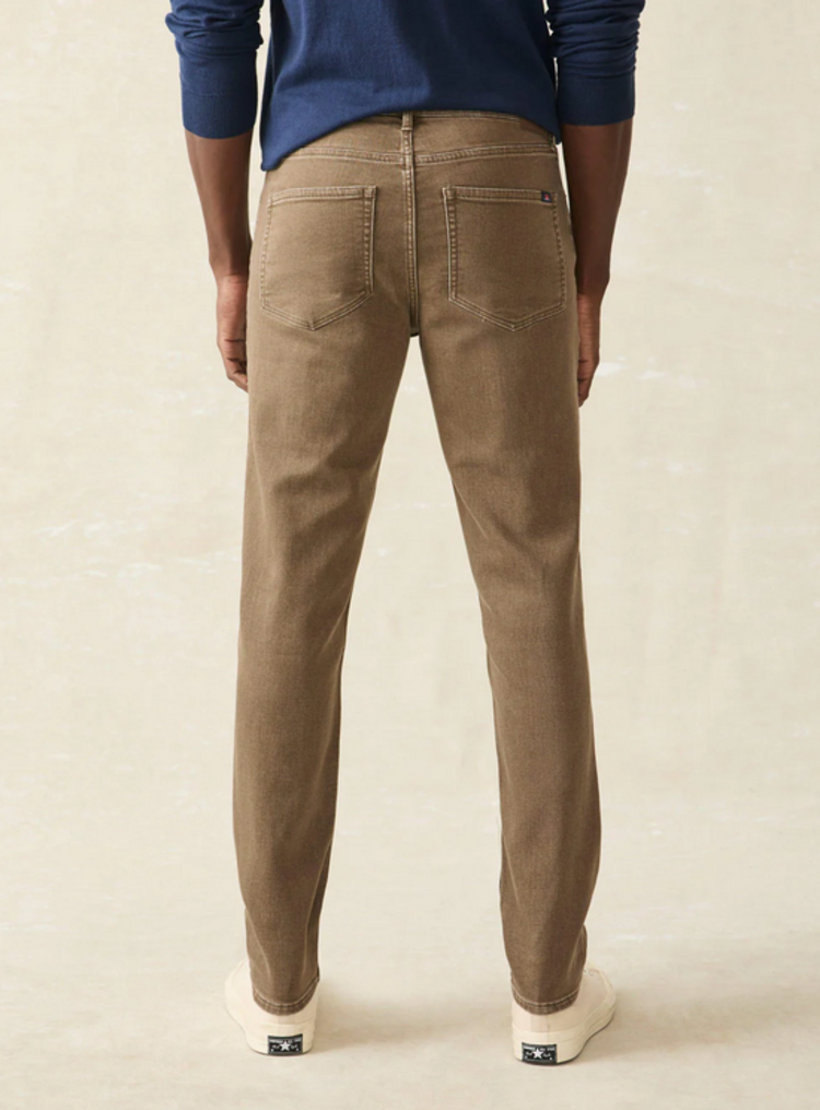 Faherty Stretch Terry 5 Pocket - Driftwood