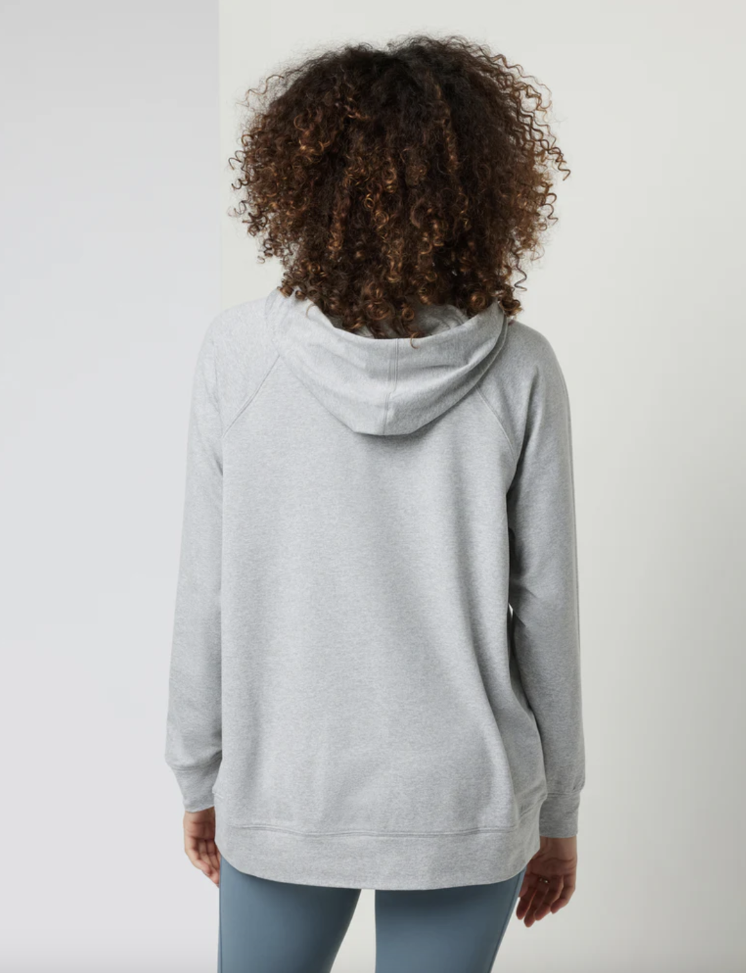 Halo Oversized Hoodie - Pale Grey Heather - Twisted Tree