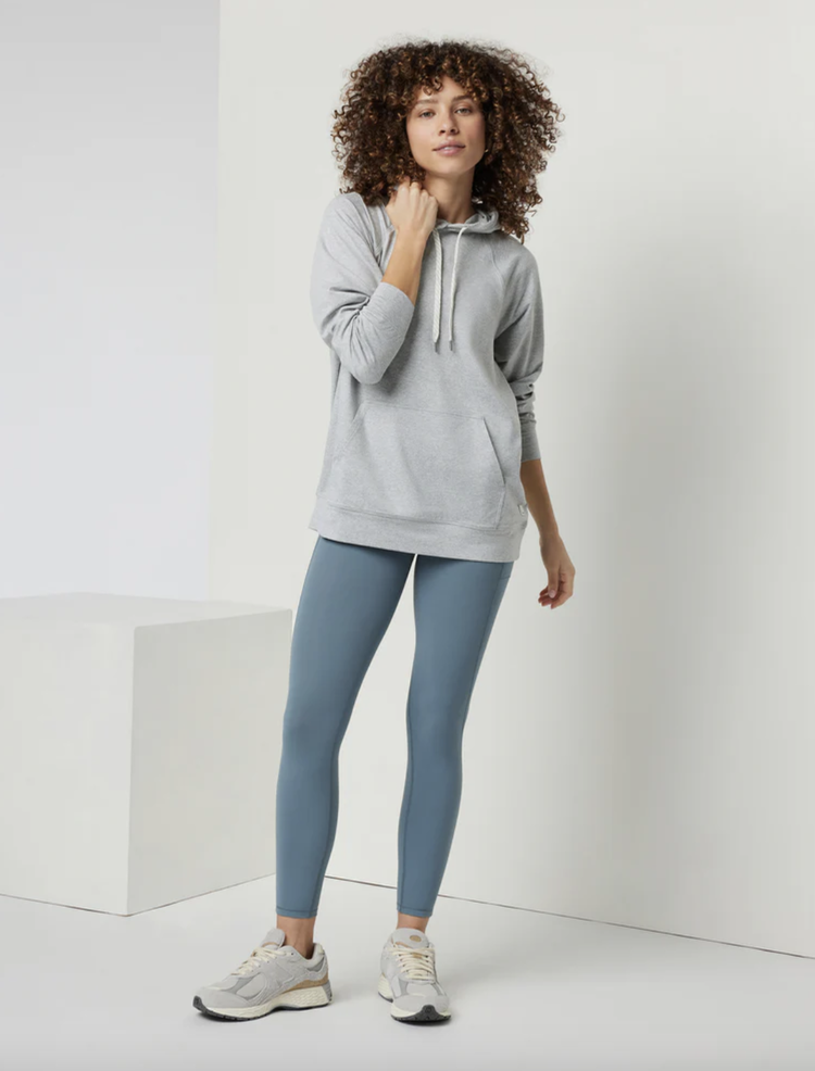 Vuori Halo Oversized Hoodie - Pale Grey Heather