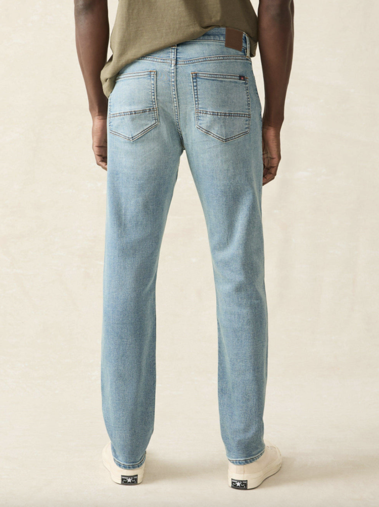 Faherty Stretch Terry 5 Pocket - Eastern Shore Wash