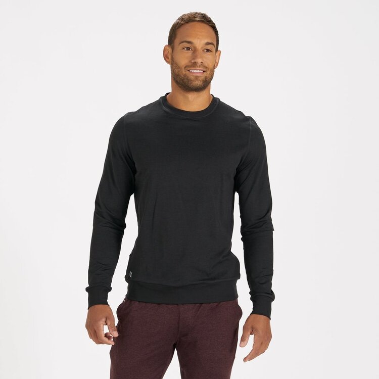 Vuori Ponto Performance Crew - Black Heather