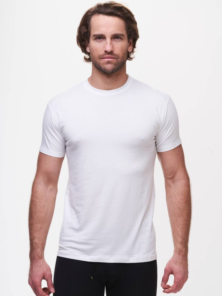 Tasc Bambare Crew Neck Undershirt - White