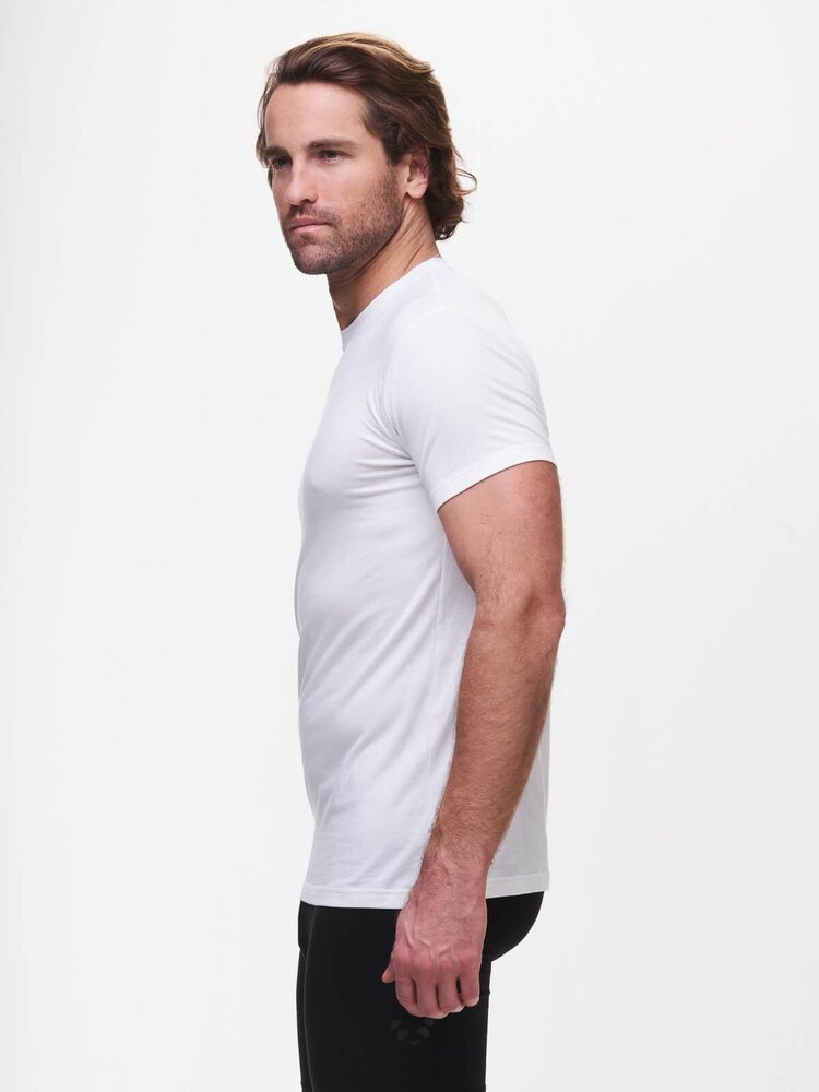 Tasc Bambare Crew Neck Undershirt - White