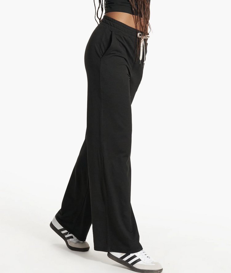 Vuori Halo Essential Wideleg - Black Heather