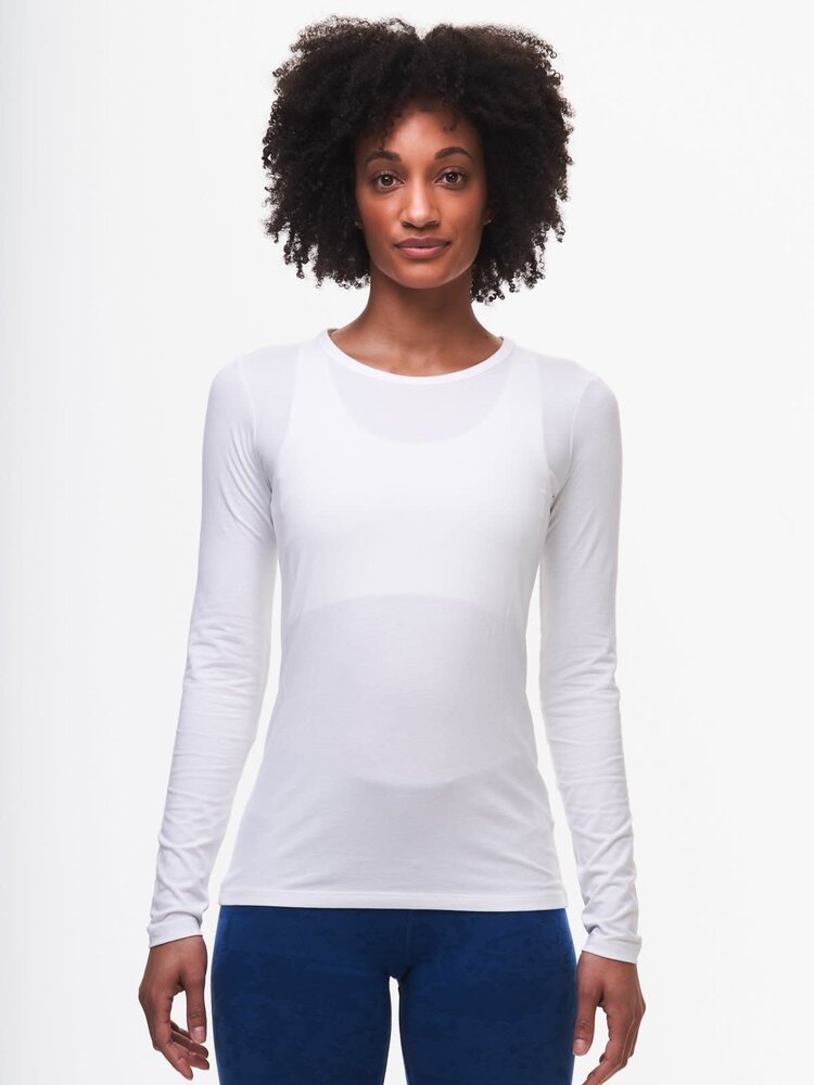 Tasc Nola Long Sleeve T- Shirt - White