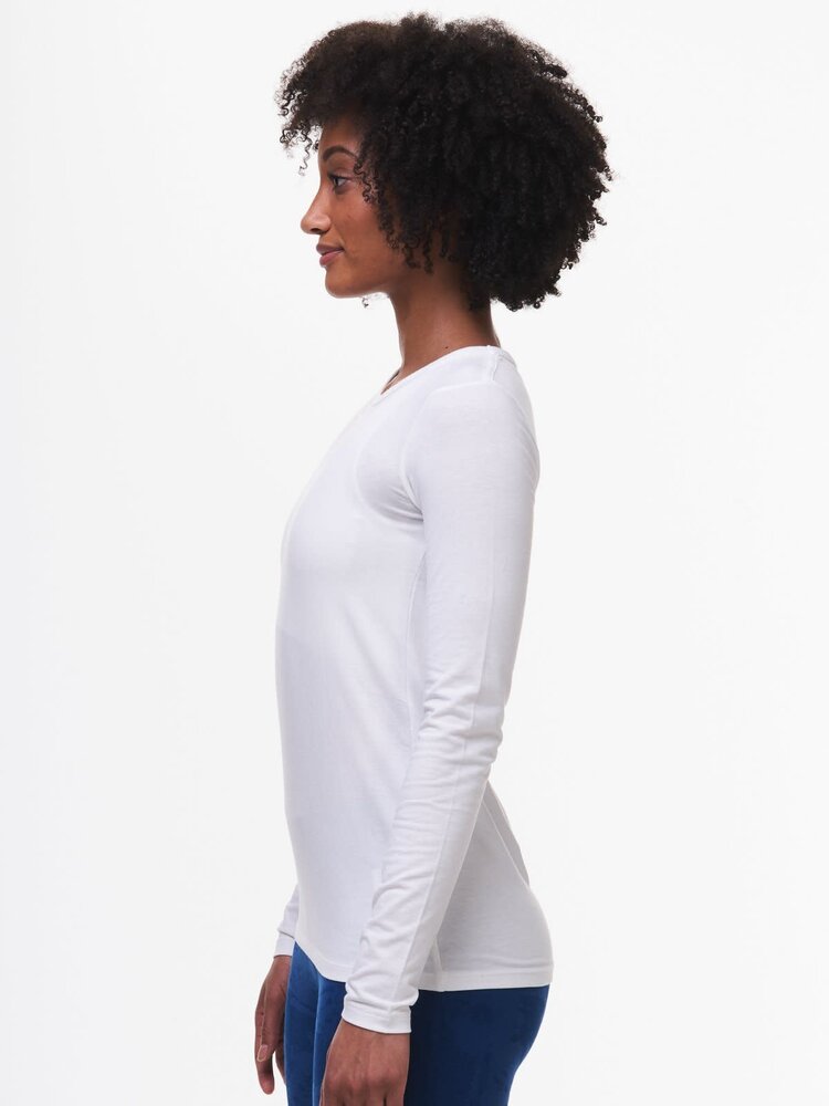 Tasc Nola Long Sleeve T- Shirt - White