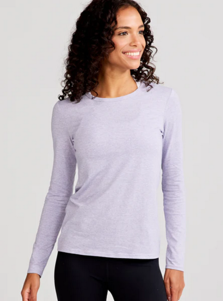 Tasc Nola  Long Sleeve T-Shirt - Lavender Heather