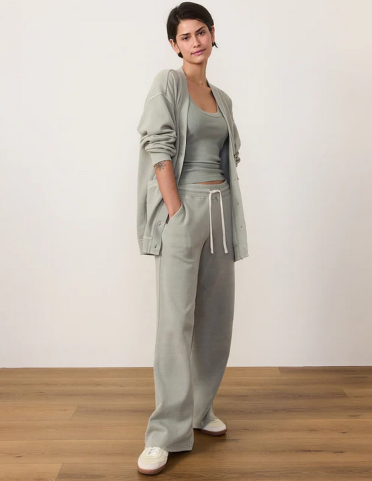 Marine Layer Cloud 9 Wide Leg Sweatpant - Shadow