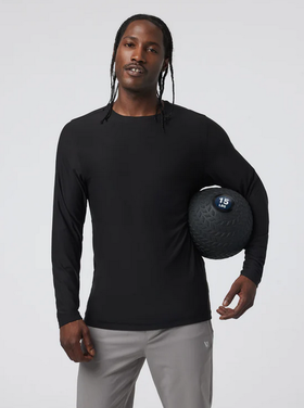 Vuori Strato Tech Long Sleeve Tee - Black