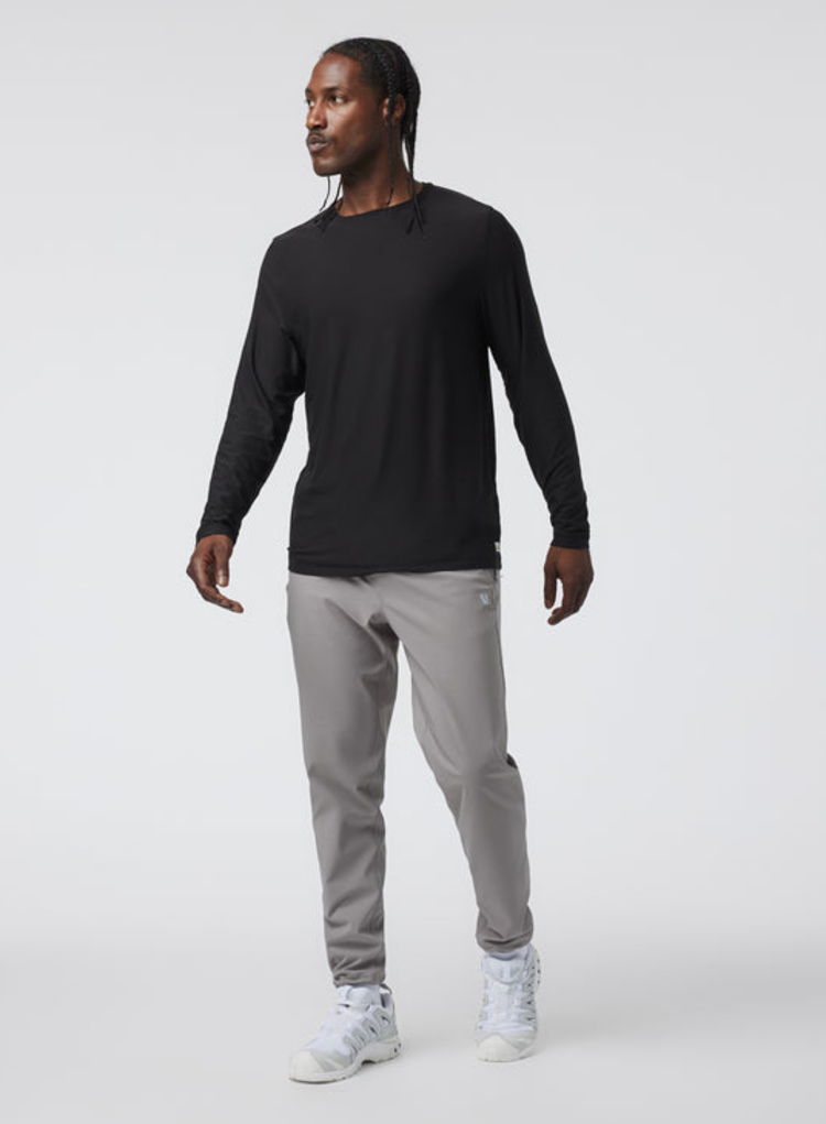 Vuori Strato Tech Long Sleeve Tee - Black