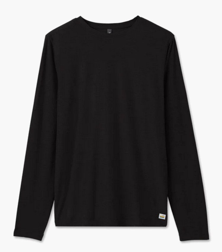Vuori Strato Tech Long Sleeve Tee - Black
