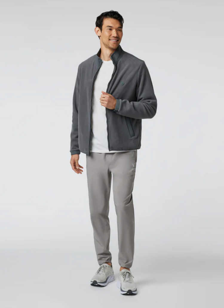Vuori Aspen Full Zip Jacket - Dark Pewter