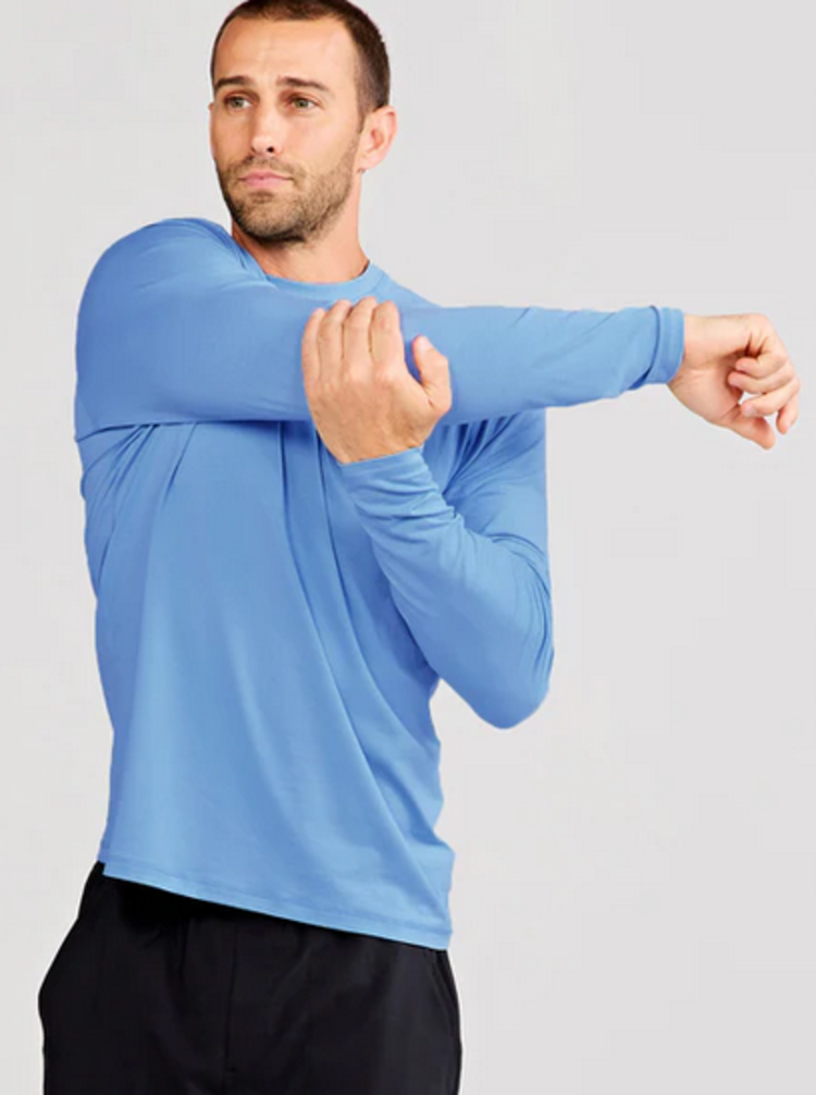 Tasc Carrollton Long Sleeve Fitness - Blue Topaz