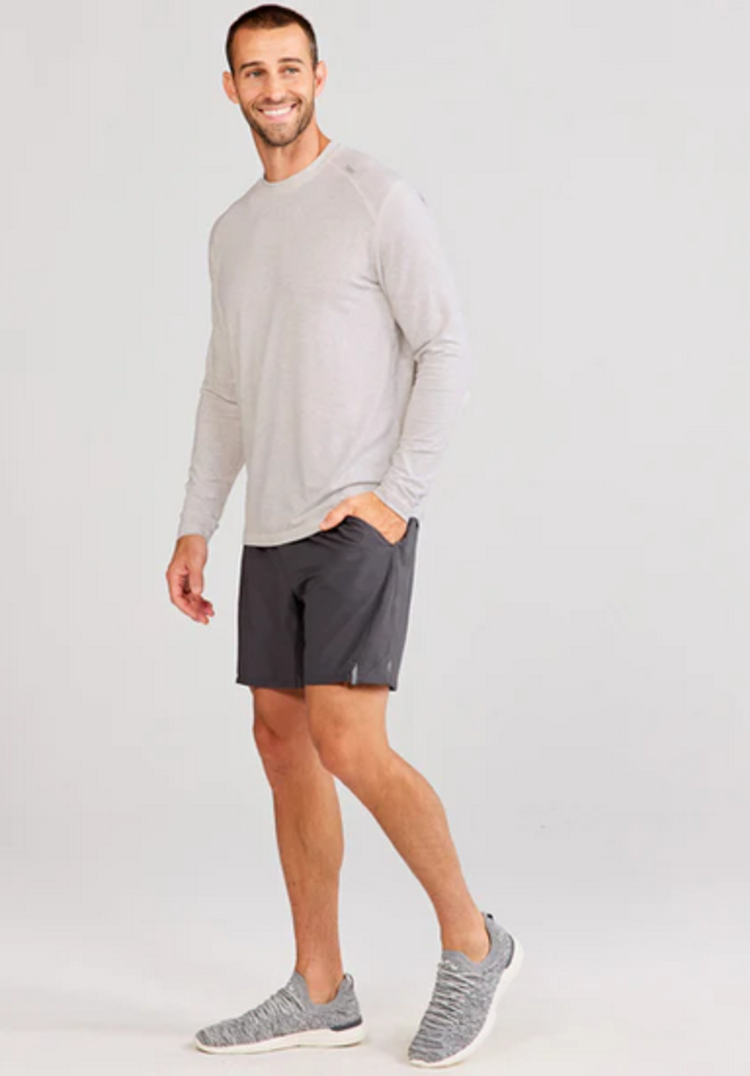 Tasc Carrollton Long Sleeve Fitness - Marble Heather